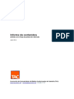 Informe de Contenidos Emitidos en La Franja de Protección Reforzada