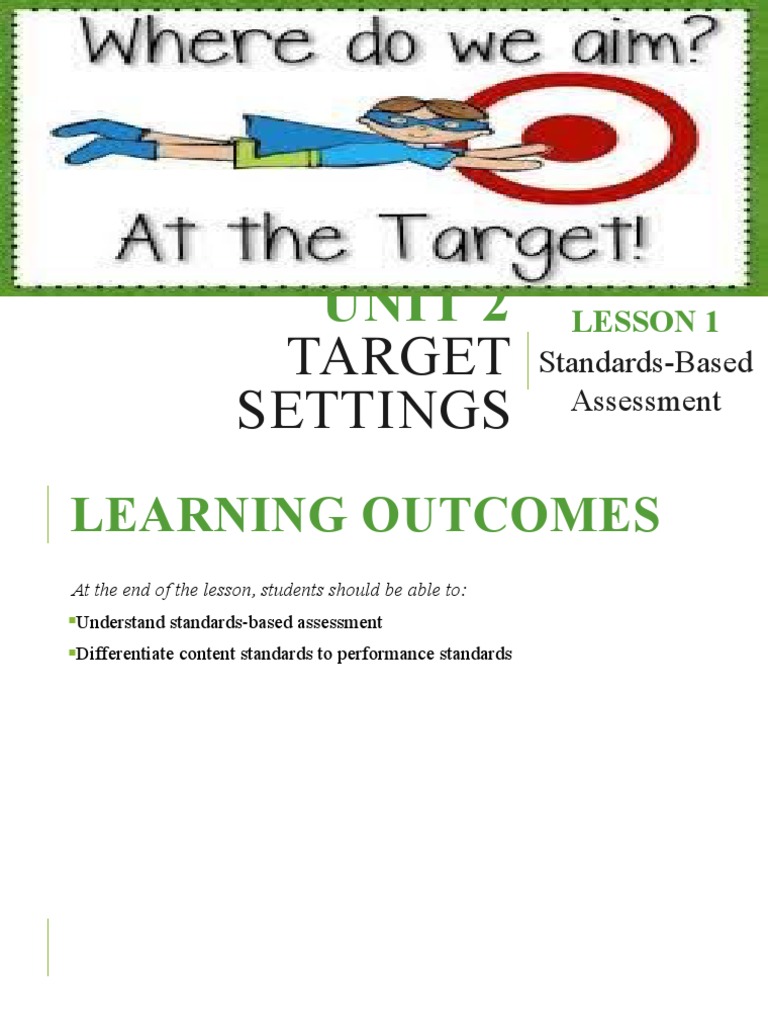 UNIT 2 LESSON 1 StandardsBased Assessment PDF Educational