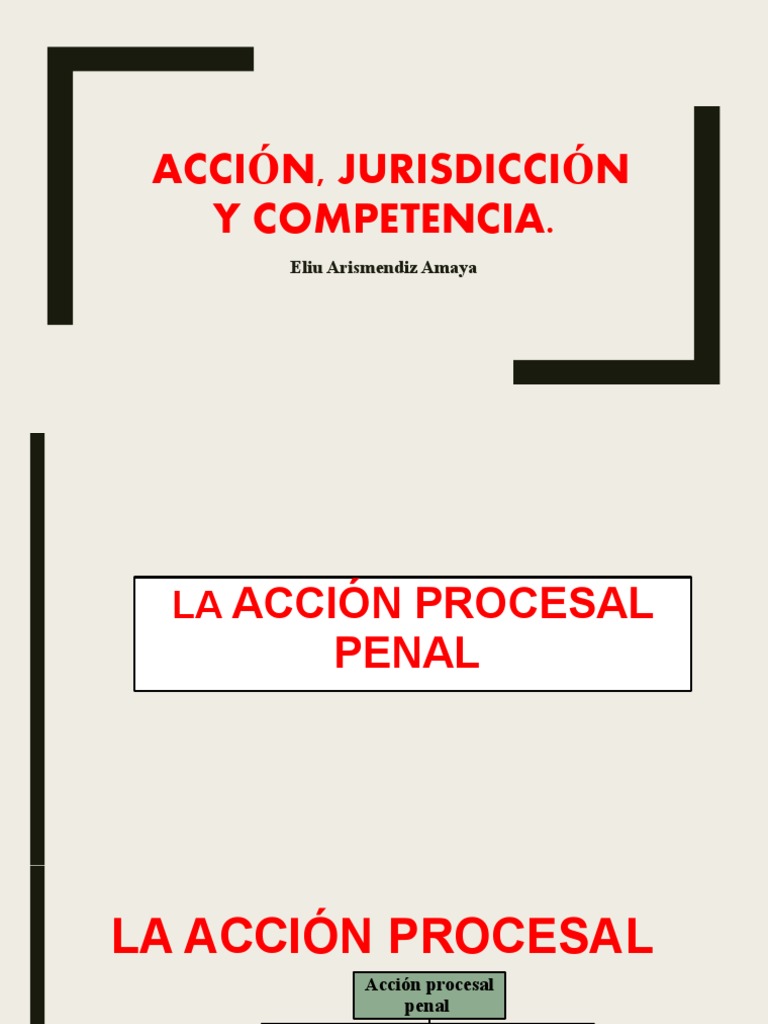Acción, Jurisdicción y Competencia | PDF | Jurisdicción | Derecho penal