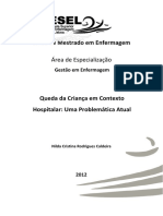 Queda Da Criança em Contexto Hospitalar, Uma Problemática Atual - Nilda Caldeira