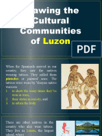 September 1 - Drawing The Cultural Communities of Luzon