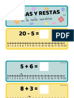 Sumas y Restas en La Recta Numerica