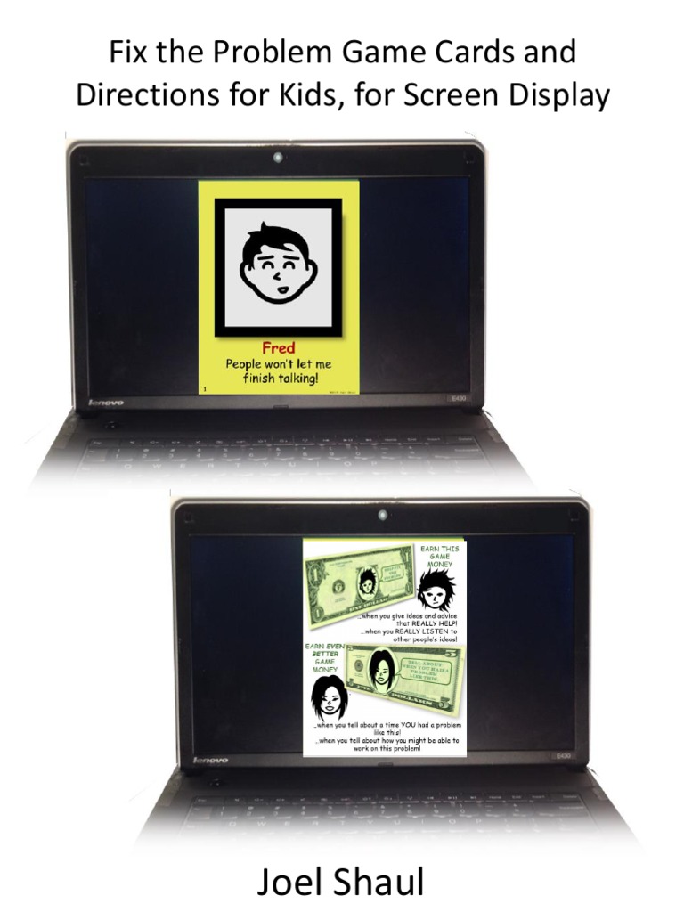 Joel Shaul: Fix The Problem Game Cards and Directions For Kids, For ...