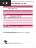 WSET Level 3 Systematic Approach To Tasting Wine | PDF | Wine | Fruit