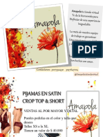 Catálogo Pijamas Amapola 2020
