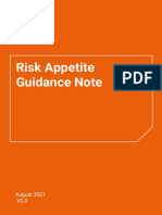 Risk Appetite Guidance Note