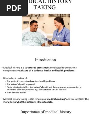 MEDICAL HISTORY TAKING