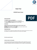 Scrum Product Owner Exam Test en