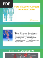 How Inactivity Affects Human System: MEPE 115 Reporter: Enrico T. Pasinabo