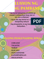 Filipino Bilang Wikang Pambansa20191
