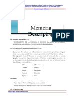 Memoria Descriptiva Poratada Jicamarca