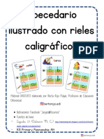 Abecedario Con Rieles Caligráficos