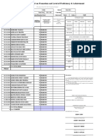 School Form 5 (SF 5) Report On Promotion and Level of Proficiency & Achievement