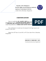 Certification (Alain)
