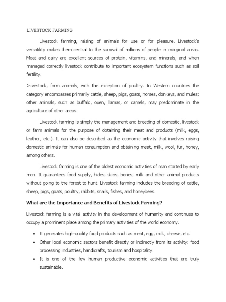 WHAT IS LIVESTOCK DEFINITION TYPES AND SIGNIFICANCE intelligence overview