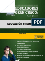 Tipos de Productos y Servicios Financieros Coop Educadores Gran Chaco