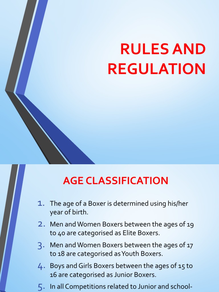 Lesson 4 Rules and Regulation in Boxing PDF