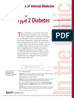 Type 2 Diabetes: Annals of Internal Medicine