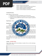 Module No. and Title: Lesson No. and Title:: (Answer This)