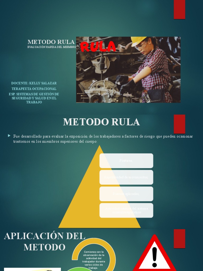 Metodo Rula | PDF | Medición | Factores humanos y ergonomía
