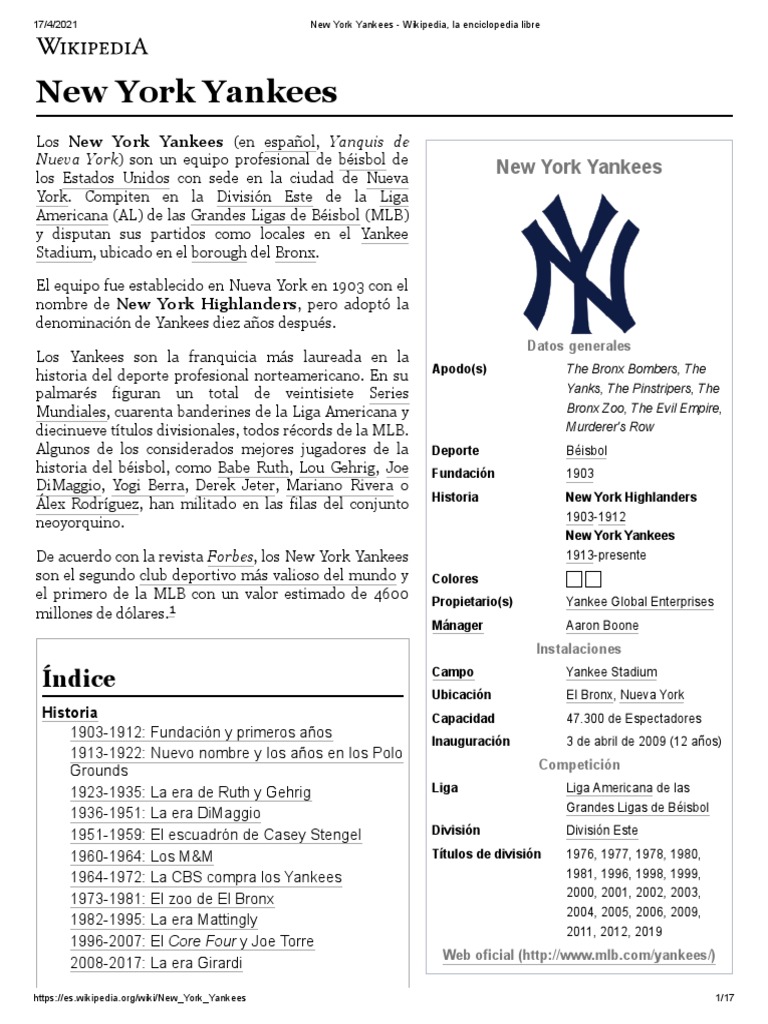 New York Yankees - Wikipedia