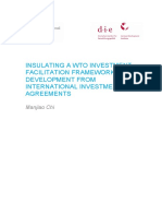 Insulating A Wto Investment Facilitation Framework For Development From International Investment Agreements