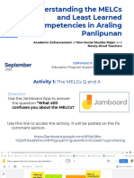 Understanding The MELCs and Least Learned Competencies in Araling Panlipunan Grades 1-6