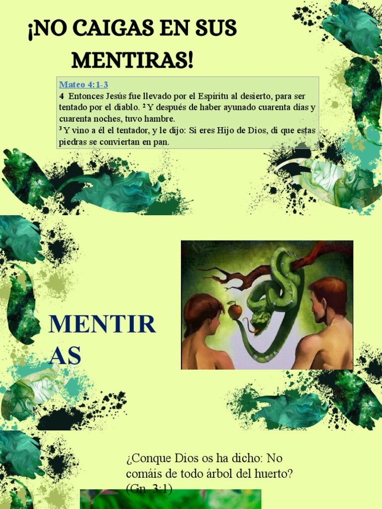 No Caigas en Sus Mentiras | PDF | Pecado