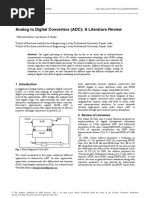 Analog To Digital Converters (ADC) : A Literature Review: and Sanjeet K. Sinha