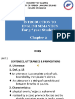 Introduction To English Semantics For 3 Year Student