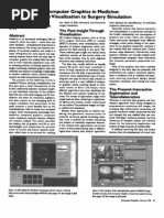 Computer Graphics in Medicine: From Visualization To Surgery Simulation