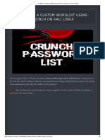 Creating A Custom Wordlist Using Crunch On Kali Linux - Your Hacker