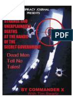 Commander X & Swartz - Strange and Unexplainable Deaths at The Hands of The Secret Government - Dead Men Tell No Tales (2005)