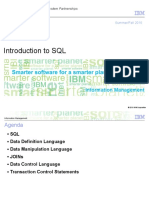 Introduction To SQL: Information Management