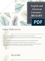 Realist Gallery Walk Activity