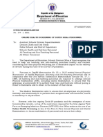 Division Memorandum: Examination of Deped Employees (Teaching and Non-Teaching Personnel) and in