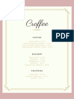 Croffee Menu