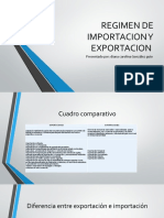 Regimen de Importacion y Exportacion