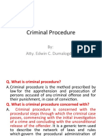 Criminal Procedure: By: Atty. Edwin C. Dumalogdog