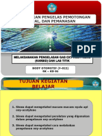 Melaksanakan pengelasan gas oxy-acetylene (karbid) dan las titik