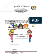 Project PIM (Pupil's Informati On Module) : Department of Education