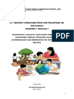 1st Quarter-Module 1-Lesson 1-21st Century Literature From The Philippines and The World