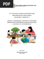 1st Quarter-Module 1-Lesson 1-21st Century Literature From The Philippines and The World