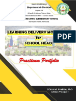Learning Delivery Modalities For School Head: Department of Education