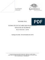Informe Final, Factores Determinantes en la Percepción de Inseguridad, SUR - GUERNICA
