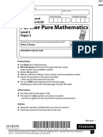 Specimen (2016) QP - Paper 2 Edexcel Further Pure Maths IGCSE