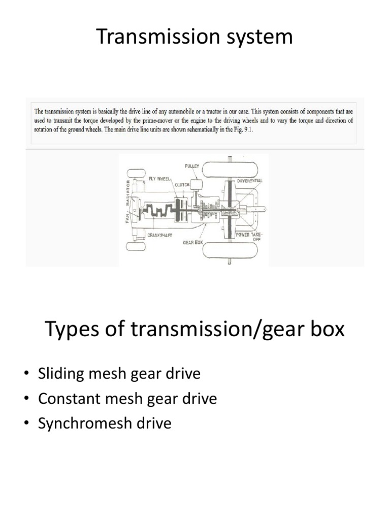 Transmission Systems & Differentials | PDF