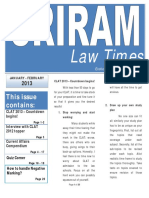 SRIRAM LAW TIMES - A BI-MONTHLY NEWSLETTER FOR SRIRAM STUDENTS