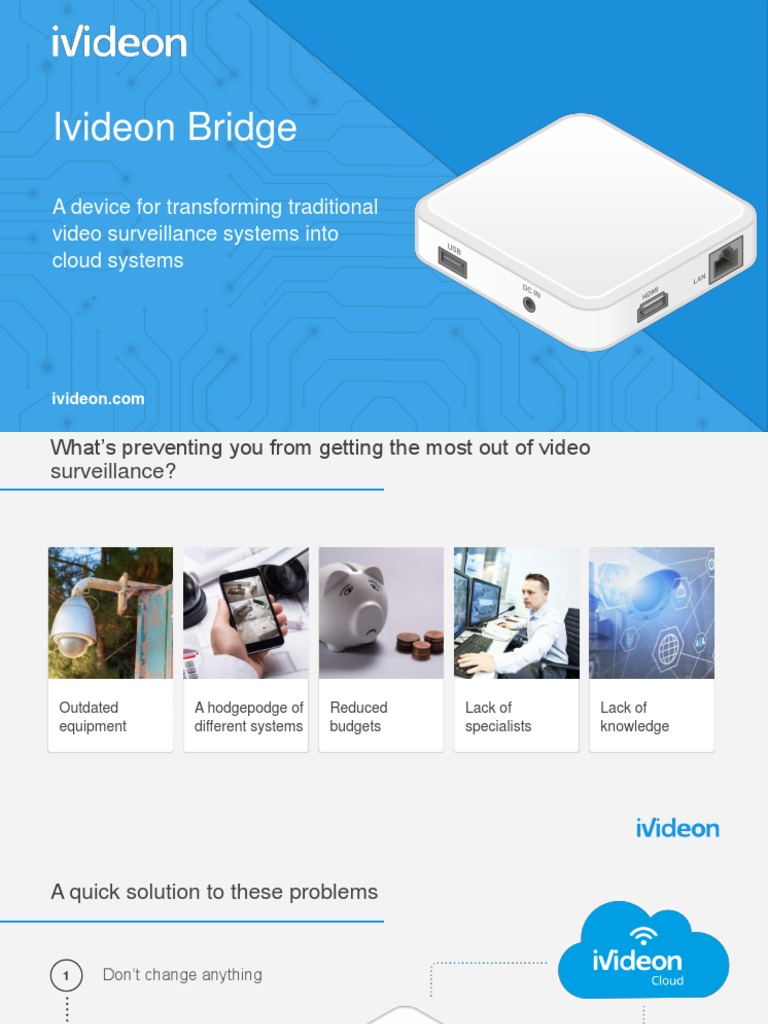 Ivideon Bridge A Device For Transforming Traditional Video Surveillance Systems Into Cloud