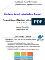 Container-Based Virtualization: Docker: Corso Di Sistemi Distribuiti e Cloud Computing